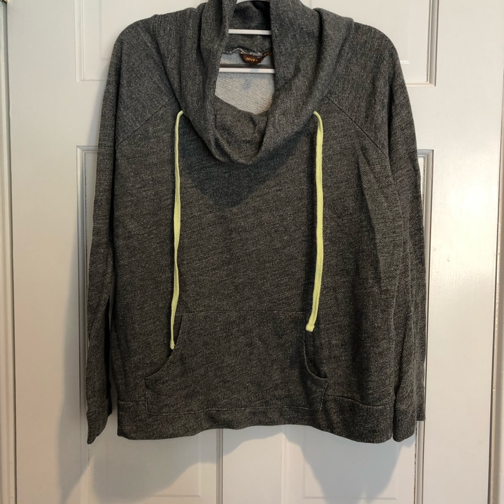 Hive & Honey Grey Cowlneck Sweatshirt NWOT